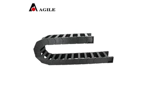 ANJIE Black Open Type Reinforced Nylon Flexible 60*150 mm Both Sides Openable Cable Chain for CNC Machinery for Drag Chain 2-5