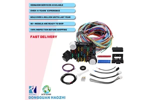 Custom 21 Universal Circuit Wiring Harness Fuse Box Wires Cables Cable Assembly for Chevy Mopar Ford Hotrods Cable Manufacturer