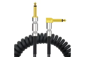 Factory Direct Customizable Audio Cable Straight to Bend Spring Guitar Cable
