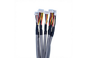 Black Shielded /PVC Jacket Single Wire Harness 2725 Model 60V Rated Terminal Harness for Communication Equipment
