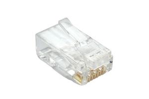 Large RJ45 Plug Easy-Verify Pass-Thru Design Transparent PC Cat6 Ethernet Connectors Phosphor Bronze Contacts Gold for