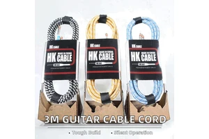 HK CABLE 3M Cable Cord Premium Instrument Factory OEM/ODM for Electric Guitar Bass with Noise Reduction Universal Compatibility