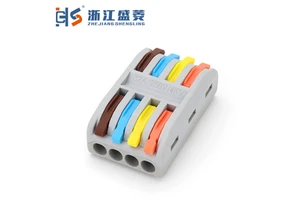 CZLS -224 Spring 4-Pole Screw Connection Industrial Electric Universal Cable Connector 222 Fast Compact Quick Wiring 32A 20-8