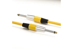 Factory OEM Electric Guitar Cable 6.35 Jack to 1/4 Inch Ts Instrument Cable Mono 6.35mm Audio Jack to Jack Cable