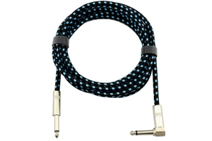 Bulk Braided 10FT Flexible 1/4" TRS Audio 6.35mm Jack Male to Male Guitar Cable