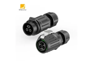 Factory Direct Sale Male Female Cable Connector 3 Pin Electric Plug Connector Female Dc Power Plug Connector