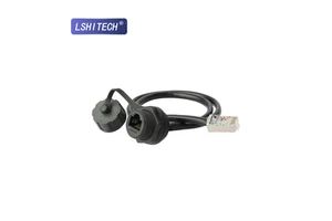 Industrial Control Chassis CAT5 Power Network Port Female RJ45 Aviation Plug IP67 Waterproof Cable Adapter Panel Extension