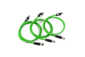 High Flexibility Ethernet M12 4Core to RJ45 Industrial Network Cable Resistant Shielded Drag Chain