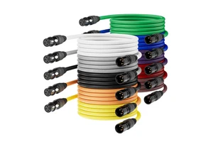 Patch Cable 3 Pin Male Female Xlr Cable Microphone Guitar Audio 7 Pin 12 P Xlr Cable High Quality Profecional Male to Female