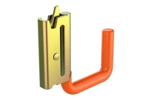 Heavy Duty E Track J Hooks with Non-Slip Rubber Coating 0.5" Steel J-Hooks E Track Accessories for Enclosed Trailer,Truck,Garage