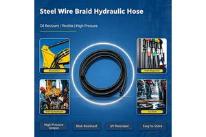 Cost Effective Marine Steel Wire Braided Reinforced High Temperature Steam R1 Tractor Hydraulic Hoses for Glycol Oil Conveyance
