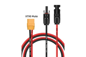Solar Panel Connection PV Cable MC Four XT90-M 36V 30A EcoFlow Portable Power Station Outdoor RV Roof Energy Storage Power