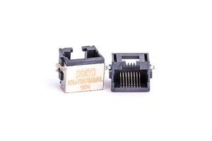 Single Port Extra Low Profile Metal Shielded RJ45 Ethernet Connector SMD Jack/Plug High Quality RJ45 Connector