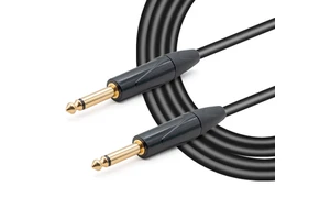 Low Noise Premium Instrument Cable Gold Plated Guitar Cable 6.3mm to 6.3mm Jack