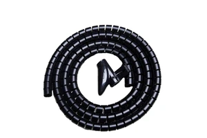 Spiral Cable Wrap 15mm Black PE Wire Organizer Tube for PC TV Home Cinema CCTV Wires Cable Zipper Cord PE Spiral Cable