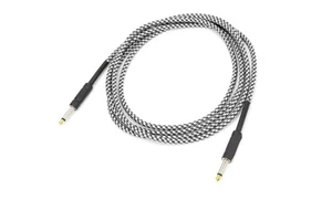 Guitar Cable Braided Shield NickelPlated Plug Audio Cord Electronic Musical Instrument Wire