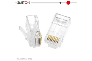 RJ45 Pass Through Ethernet Connector RJ 45 Cat6 Cat5 Open Connector