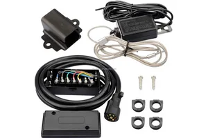Trailer Accessories Set 7 Way 8 Feet Trailer Cord Kit 12V Breakaway Switch and Plug Holder Trailer Cable With Junction Box