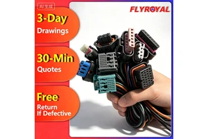 Custom Automotive Waterproof Wire Harness TE AMP Molex Connector Assembly 2-30Pin IP67 Car Sensor ECU Cable for EV Engine