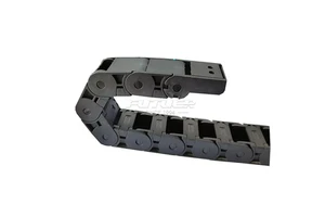Stocked Flexible Black Nylon Drag Chains for Protective Machine Cable