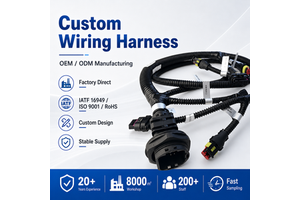 Factory Custom Automotive Electronic Machinery Wiring Harness PVC Jacket Cable Assembly