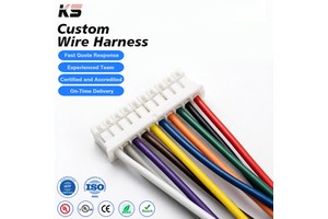Custom JST Terminal Automotive Wiring Harness 2-16Pin Waterproof Anti-Vibration Cable Assembly