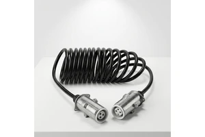 7 Core 3-5M Spiral Trailer & Truck Electrical Power Cord with 100% Pure Copper Conductor and PVC/Rubber/TPE Material