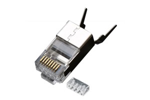 CAT7 Metal Shield RJ45 Connector Gold Plated 8P8C Ethernet Modular Network Plug FTP Cat 7 FTP Ethernet Connector