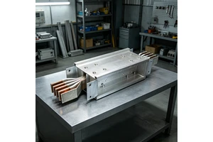 Industrial Low Voltage Compact Busway 1600A-4000A Aluminium Housing Copper Wire IP66 Flame Spread Prevention HTMC-I
