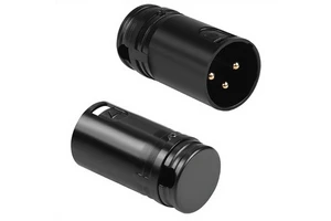 Black Shell Gold Plated 3Pin XLR Male Solder Connector Compact Right Angle XLR Audio Plug for DIY Thin XLR Cable Corner