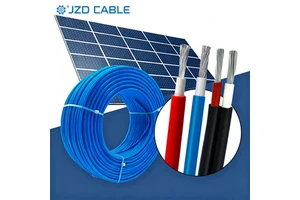 JZD PV1-F TUV & UL Certified 1000V/1500V DC Solar PV Cable XLPO Insulated 2.5-10mm² Tinned Copper for Solar Farms/Industrial