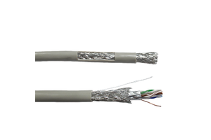 High Speed Cat6 SFTP Ethernet Cable Industrial Grade 500m Reel 23awg Oxygen Free Copper LSZH Jacket High Temperature