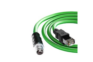 1Gbps / 10Gbps Industrial Grade RJ45 Plug M12 X Coded 8 Pin Male Female Overmolded Connector Cat6A/Cat5E CE Certified OEM Cable