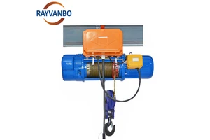 1T 16T Capacity Single Double Speed Polipasto Electrico De Cable Para Gruas Aereas Electric Wire Rope Hoist For Overhead Crane