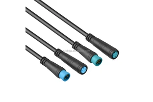 2-5 Cores 3A Copper IP65 M8 PVC Unshielded Cable Connectors Electric Wire Code Snap Female Male Straight Overmolded PVC Nylon