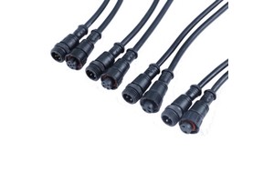 2/3/4 Pin Black Waterproof Connector Cable Male And Female Plug IP68 LED Connector For Lighting