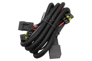 9005 9006 Relay Wiring Harness for Connector Cord Cable Add-On LED Fog Light DRL