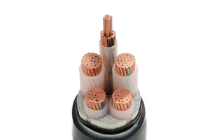5 Core Halogen-free High Voltage PVC Power Cable XLPE Insulation 100 Meters 10mm~800mm Copper Industrial Construction Railway