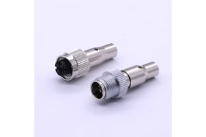 M12 Connector Cable RJ45 Adapter D X Coded 4 8 Pin Shielded Industrial Network Compatible Bulkhead Panel Mount IP67 Rating Power