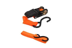 1 Inch Heavy Duty Ratchet Tie Down Straps With S Hook For Truck Rack Truck Bed Boat Trailer