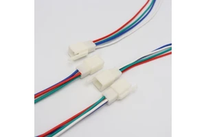 2.8mm Pitch 2/3/4-Pin JST-style Connector Wiring Harness with Color-Coded Wires for Motorcycle & Electronics