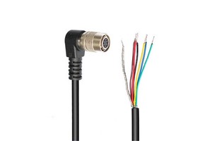 Industrial Camera Trigger Assembly Line Basler Haikang 6pin I/O Cable Bend Power Line Filter Cord DC Power Cable