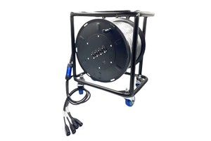 Outdoor Indoor 4 Channel 30/50/80/100m RJ45 Multicore SFTP Network CAT6 CAT6A CAT7 With Cable Drum
