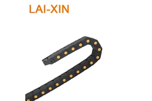 Custom Nylon Towline Flexible Cable Drag Chain With Plastic Bracket 25x57mm