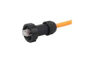 Lshitech Outdoor Waterproof RJ45 Outlet Panel Mount Wire Splice Plug Converter Receptacles Socket Connectors