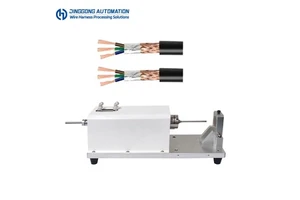 Pneumatic Wire Harness Shielding Braid Cutter Cable Metal Mesh Cutting Machine for 2-35mm2 Shielded Wire Processing Equipment