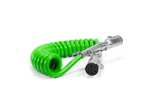 ABS 7 Way Trailer Cable Connector 24v Towing Trailer Truck Parts Accessories Electric Power Spiral Cables