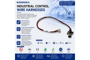 Industrial Automation Signal Power Wire Harness Connector Assembly Copper Core PVC/PTFE/PBT/Nylon for Computer Home Appliance