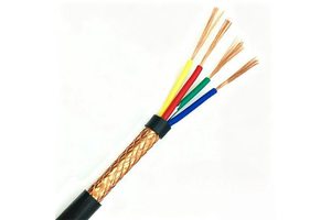 Factory-direct KVVRP 2/3/4*0.75mm² Copper-core Braided-screen Control Cable for Use in Machine Tool Electrical Control Cabinets
