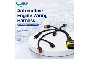 Customize Automotive Engine Wire Harness Industrial Machinery Cable Assembly OEM IATF16949 12V 24V DC